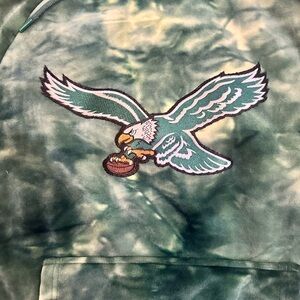 Philadelphia Eagles Green Tie-Dye Hoodie